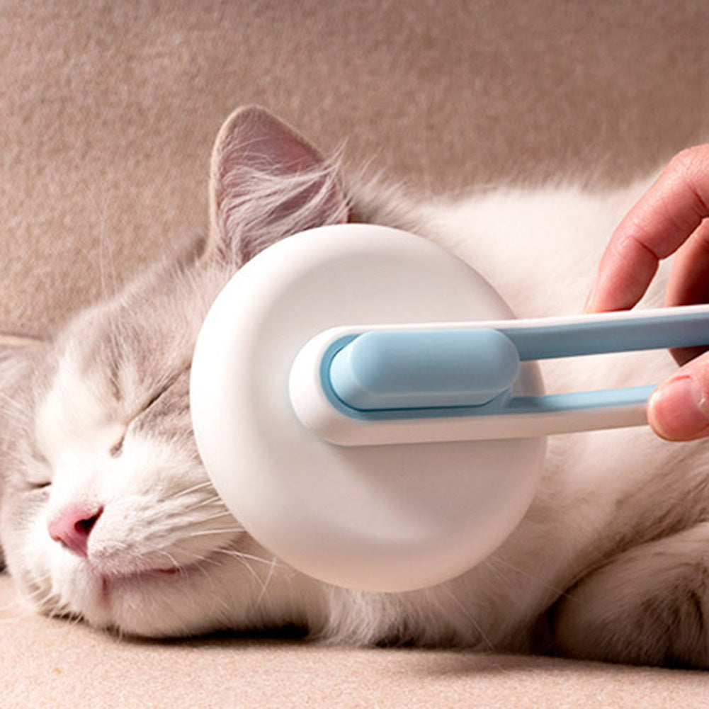 Gentle Pet Hair Remover & Massage Brush for Cats/Dogs