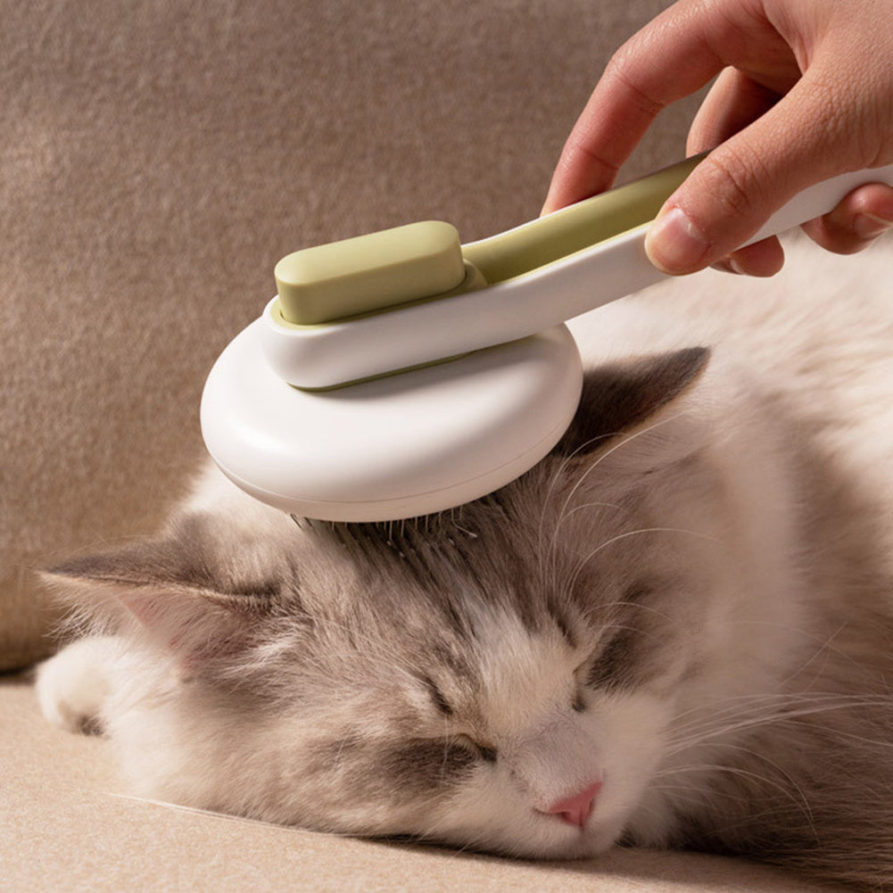 Gentle Pet Hair Remover & Massage Brush for Cats/Dogs