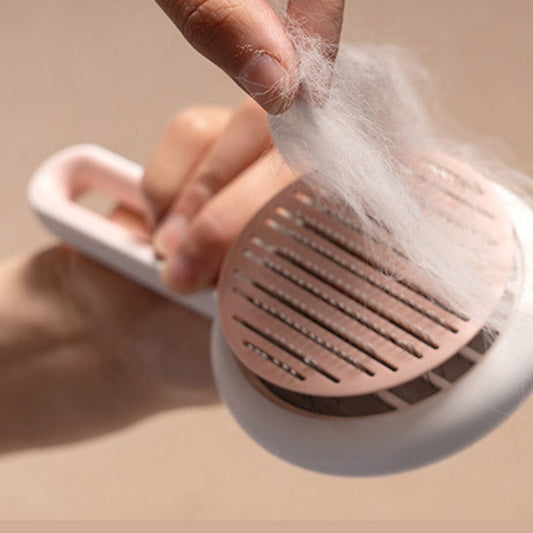 Gentle Pet Hair Remover & Massage Brush for Cats/Dogs
